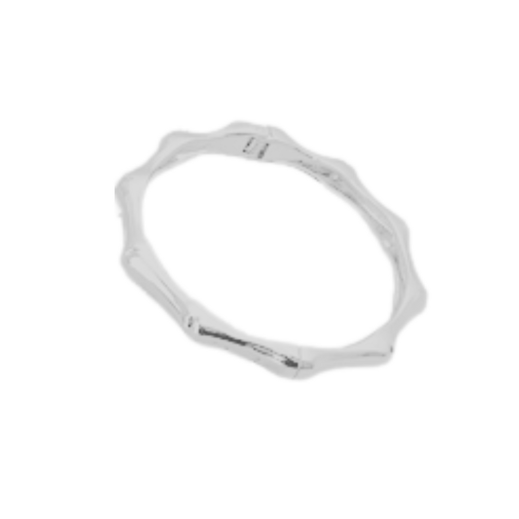 ZOE Wave Bangle, Silver